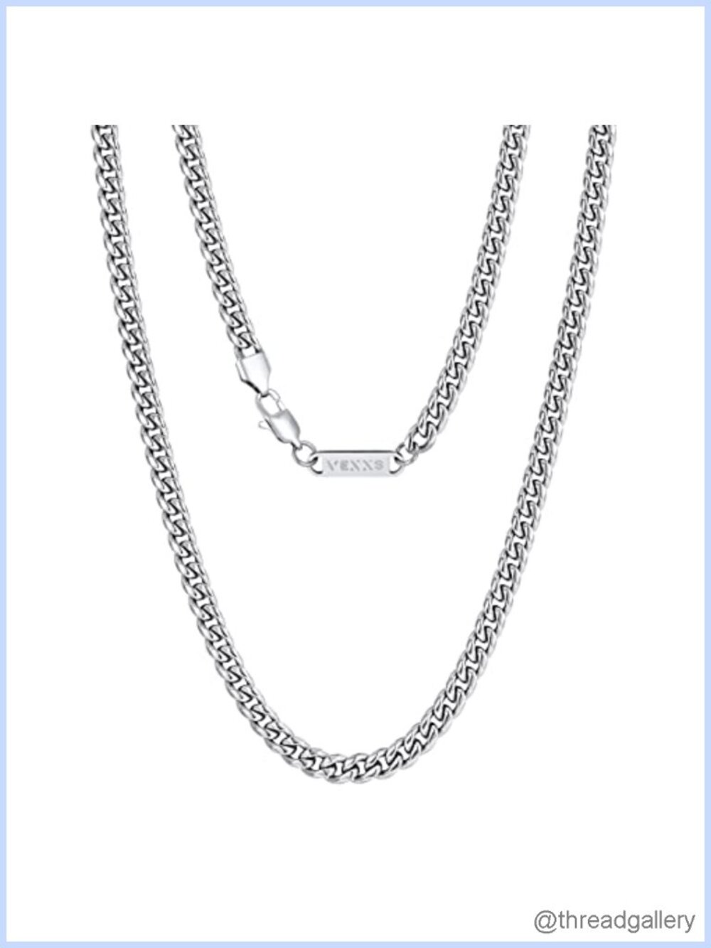 Men's 18K Real Gold Plated Cuban Link Chain Necklace 20 Inch Stainless Steel